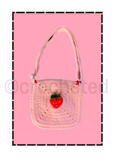 Crochet granny square bag