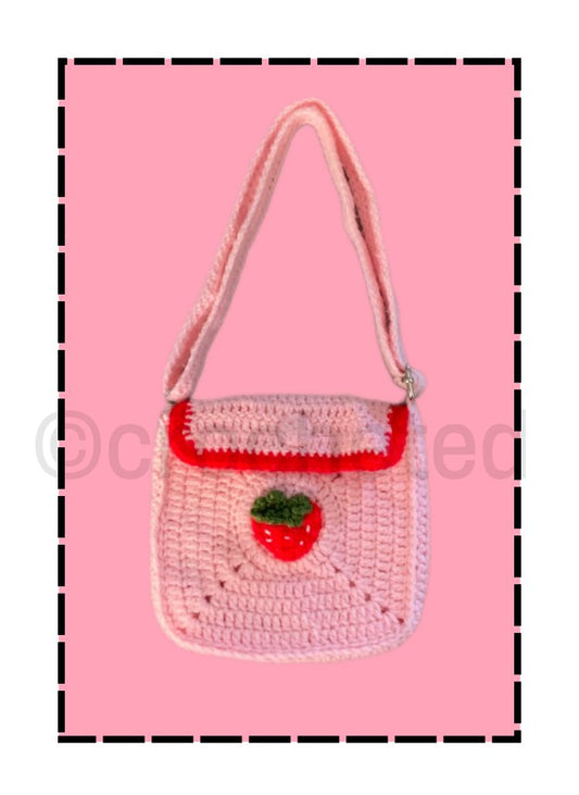 Crochet granny square bag
