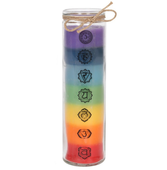 Tall Chakra Tube Candle