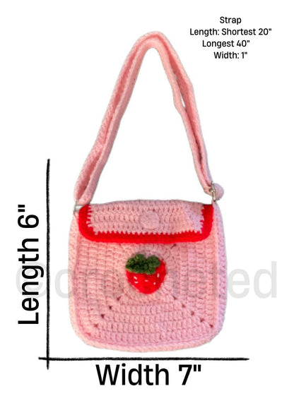 Crochet granny square bag