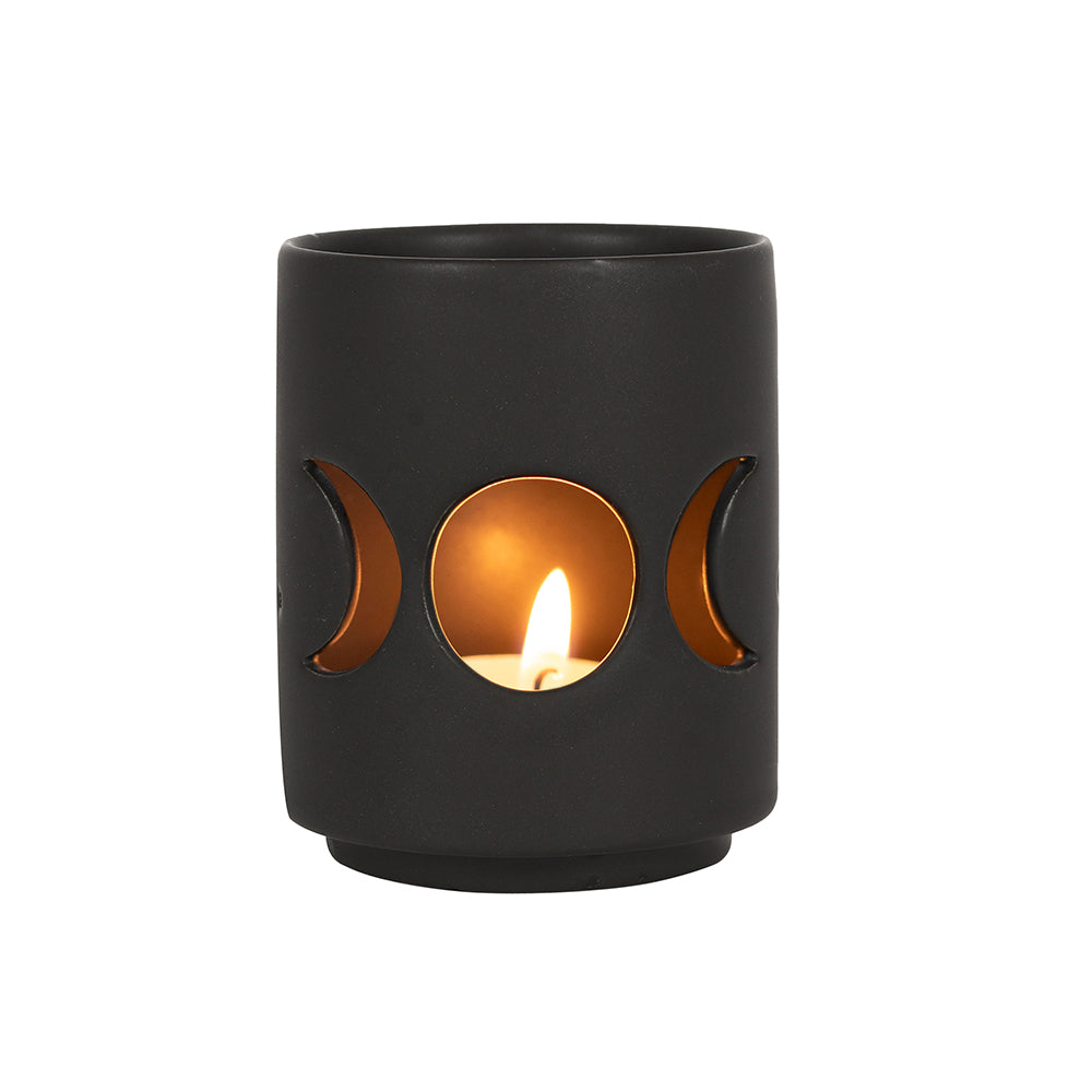 Triple Moon - Black Tealight Holder